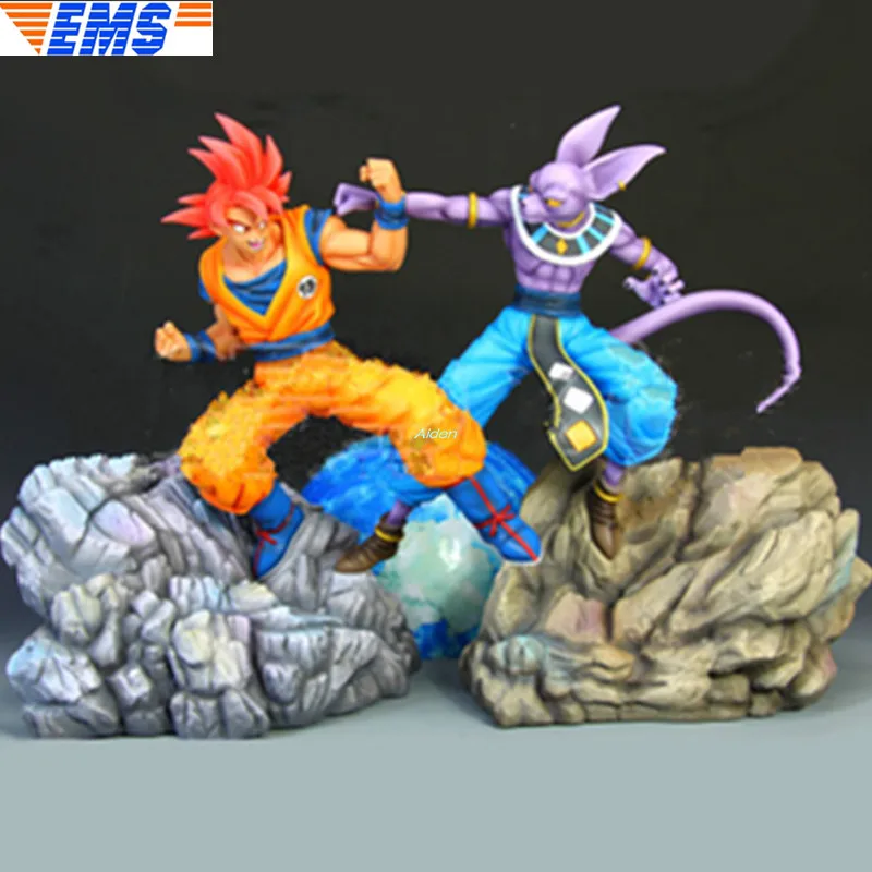1" Dragon Ball Z статуя Супер Saiyan бюст Сон Гоку VS Beerus полноразмерный портрет GK экшн Коллекционная модель игрушечная коробка 42 см Z2801