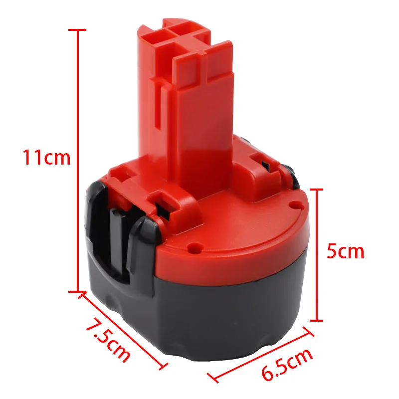 dawupine BAT048 Kunststoffgehäuse (keine Batteriezelle) für Bosch 9,6 V Ni-CD/MH-Batterie BAT048 BAT100 BAT119 2607335260 Muschelboxen – Detail 1