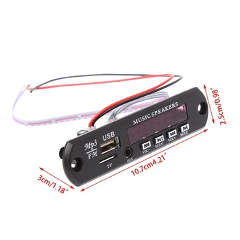 

MP3 Decoder Board Remote Control USB MP3 WAV MMC TF Card FM Cut Memory E7CA