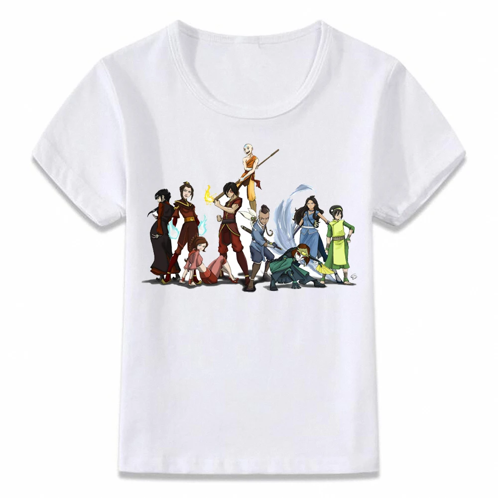 Детская одежда футболка с принтом Аватара "Повелитель стихий" Аанге и Appa «Мой сосед Тоторо» для мальчиков и девочек, футболка для малыша - Цвет: 3C0014U