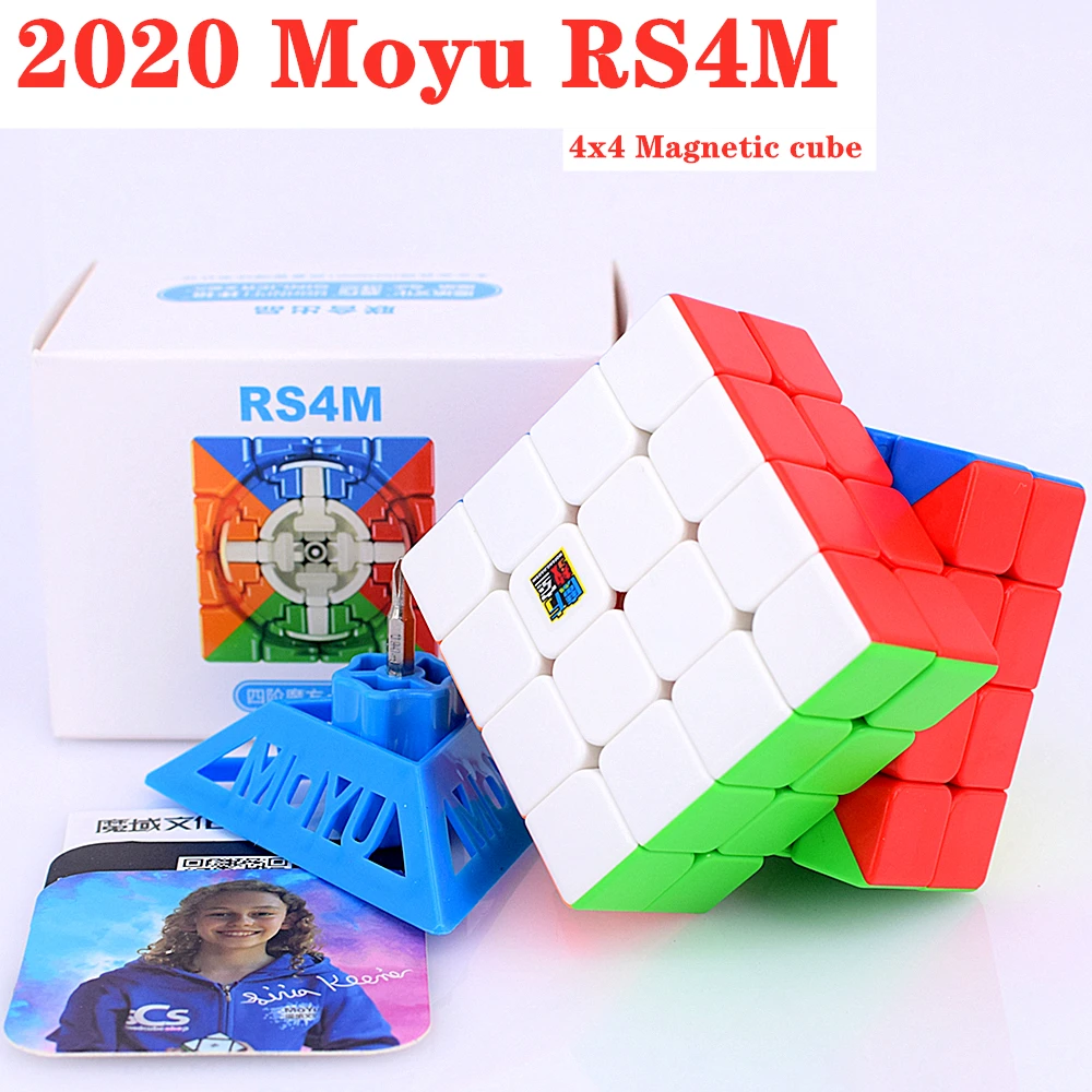 2020 Moyu RS4 M 4x4x4 Magic cube 4x4 speed cube RS4M RS3M Puzzle cube RS3 M 3x3x3 Cubo
