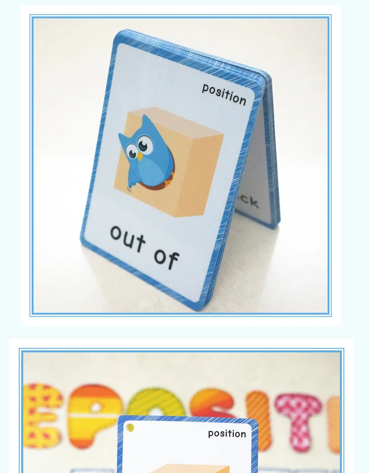 Sala de Aula Decoração para Jardim de Infância Flashcards para Crianças e 1pc Pces Inglês Poster Posicional Preposição Aprendizagem Cartão 36 4 Computers & Electronics