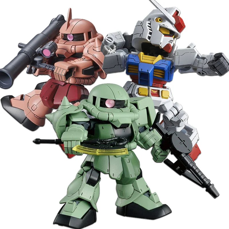 

Фигурка Bandai в сборе Gundam SDCS Q версия Bandai в сборе Gundam оригинальный предродитель Единорог свобода RX-0-03 Nightingale