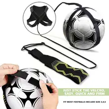 Adjustable Football Kick Trainer Soccer Ball Training Practice Belt Sports Equipment Soccer Elastic Trainer Assistance C2x5