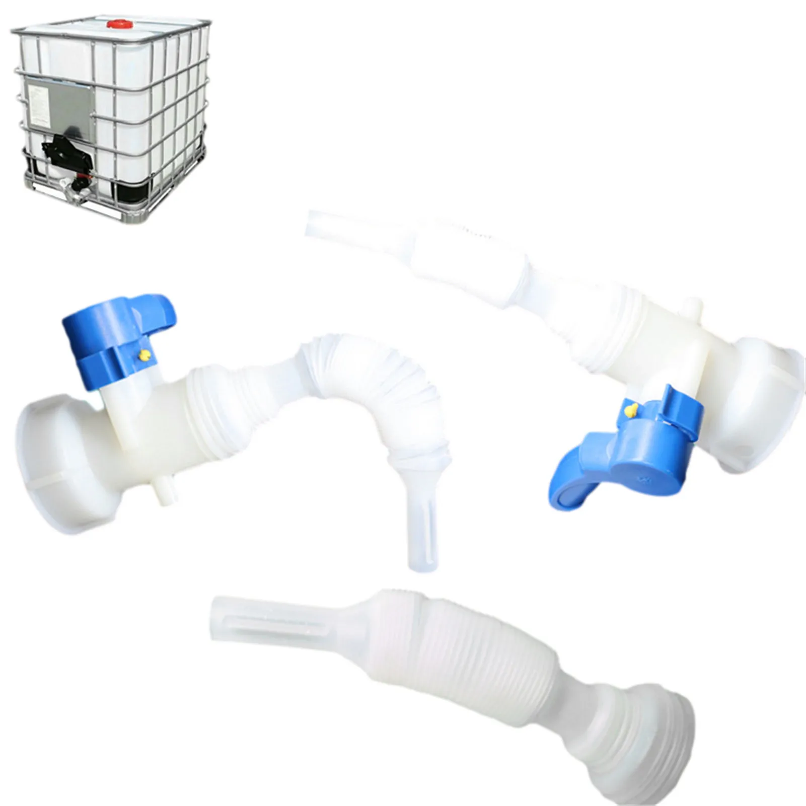 Newest Valve Pipe 1000 Liters Barrel Plastic Extender Tube for IBC #W0