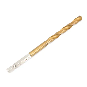 

13Pcs HSS Titanium Coated Drill Bits 1/4" Hex Shank Quick Change Power Tools For Wood1.5/2/2.5/3/3.2/3.5/4/4.5/4.8/5/5.5/6/6.5mm