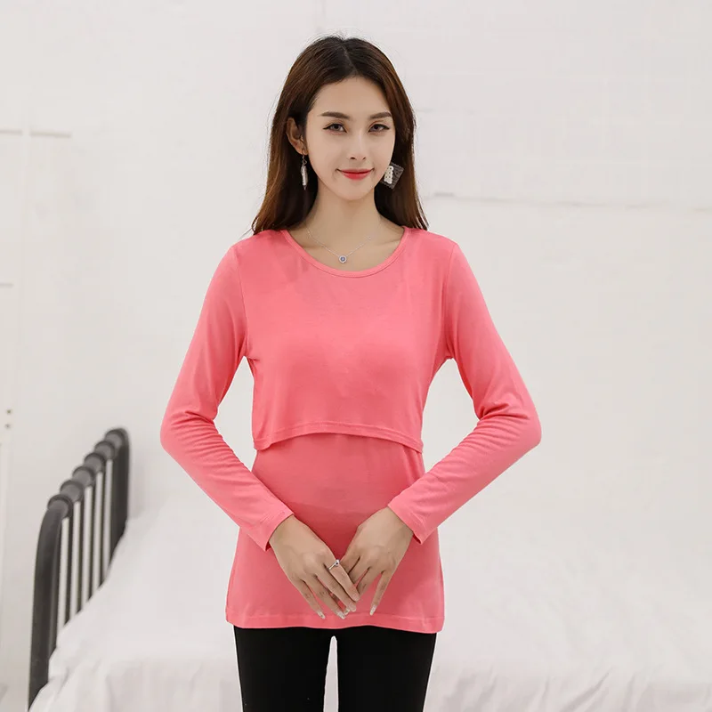 

Maternity Clothes 2019 Spring And Summer New Style Long Sleeve Short-sleeved Top Nursing T-shirt Pregnant Women Postpartum Breas