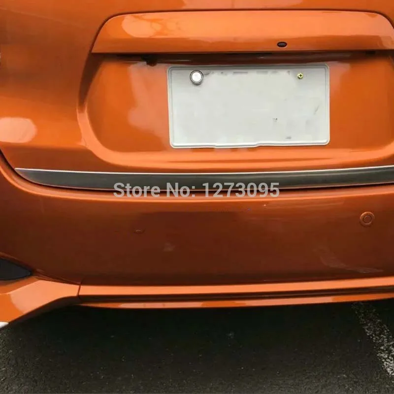 Для Nissan Note ABS Задняя Крышка багажника Крышка-дверца формовочная отделка защитная полоса Аксессуары для стайлинга автомобилей