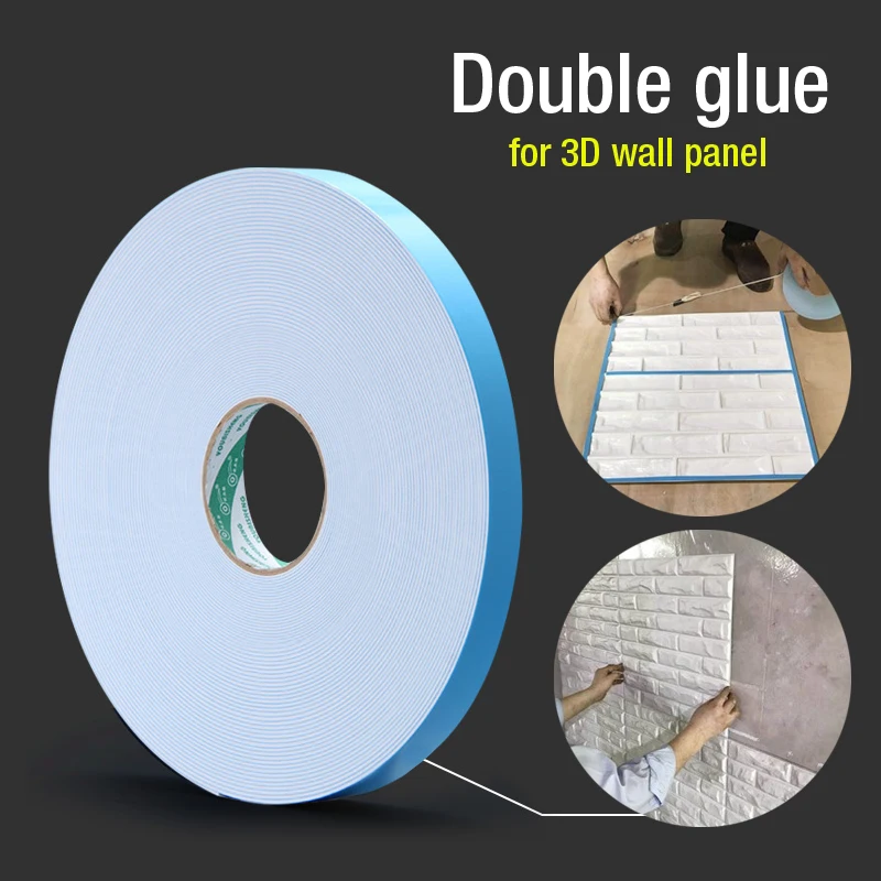 Double glue Self adhesive 3D Wall Panel 3D wall sticker decor living