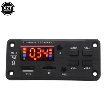 

5V MP3 Module WMA MP3 Decoder Board Big Color Screen 12V Wireless Bluetooth 5.0 Audio Module USB TF Radio For Car Recording