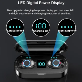 Новинка, Bluetooth V5.0, наушники, беспроводные наушники, спортивные, беспроводные наушники, мини наушники, гарнитура, 2000 мАч, голос