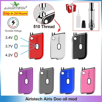 

Original AIRISTECH airis Doo oil Vape mod 450mAh Vaporizer Kit with CBD Tank Portable Vape Pen for 510 Thread E Cigarette mod