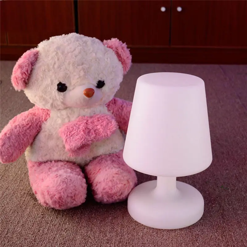 

White Body Decorative Led Table Lamp For Bedroom Remote Controller Book Reading Light RGB Classic Study Desk Lamp Child