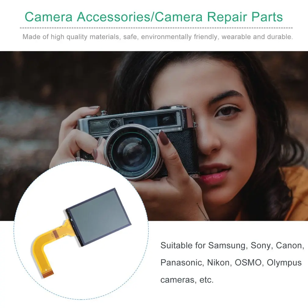 ЖК-дисплей для замены Экран Дисплей Ремонт Часть совместим с Canon A570 A580 A590 камеры профессиональная запасная крышка
