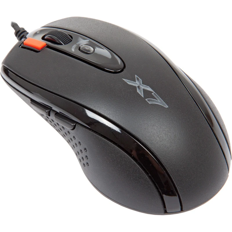 Мышь A4 X-710BK, проводная, USB, черный