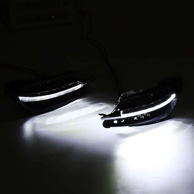 Автомобильный светодиодный противотуманный светильник DRL Габаритные огни для Mercedes-Benz W204 c-класса C300 AMG Спорт 2007 2008 2009 2010 2011