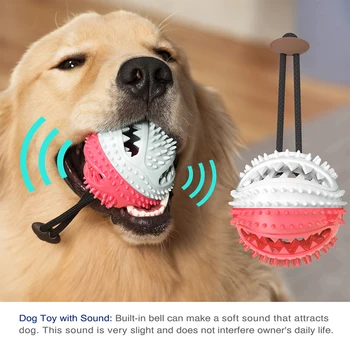 

Interactive Pet Dog Cat Playing Toys Funny Pet Molar Dog Chewing Bite Toys TPR Puppy Rope Ball Teeth Cleaner