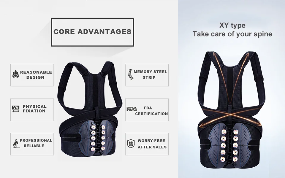 PRCMISEMED djustable Brace Поддержка Корректор осанки ключицы позвоночника спины плеча поясницы коррекция осанки