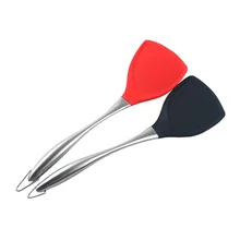 Адаптируемые под требования заказчика принт с логотипом с антипригарным покрытием шпатель Еда Класс Пособия по кулинарии кухонная утварь гаджеты лопаточка из нержавеющей стали