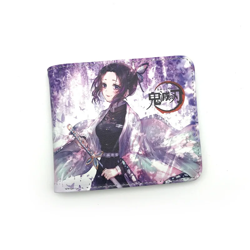 Аниме демон убийца: Kimetsu no Yaiba синтетический мультяшный кошелек Kamado Tanjirou Nezuko короткий кошелек с отделением для монет