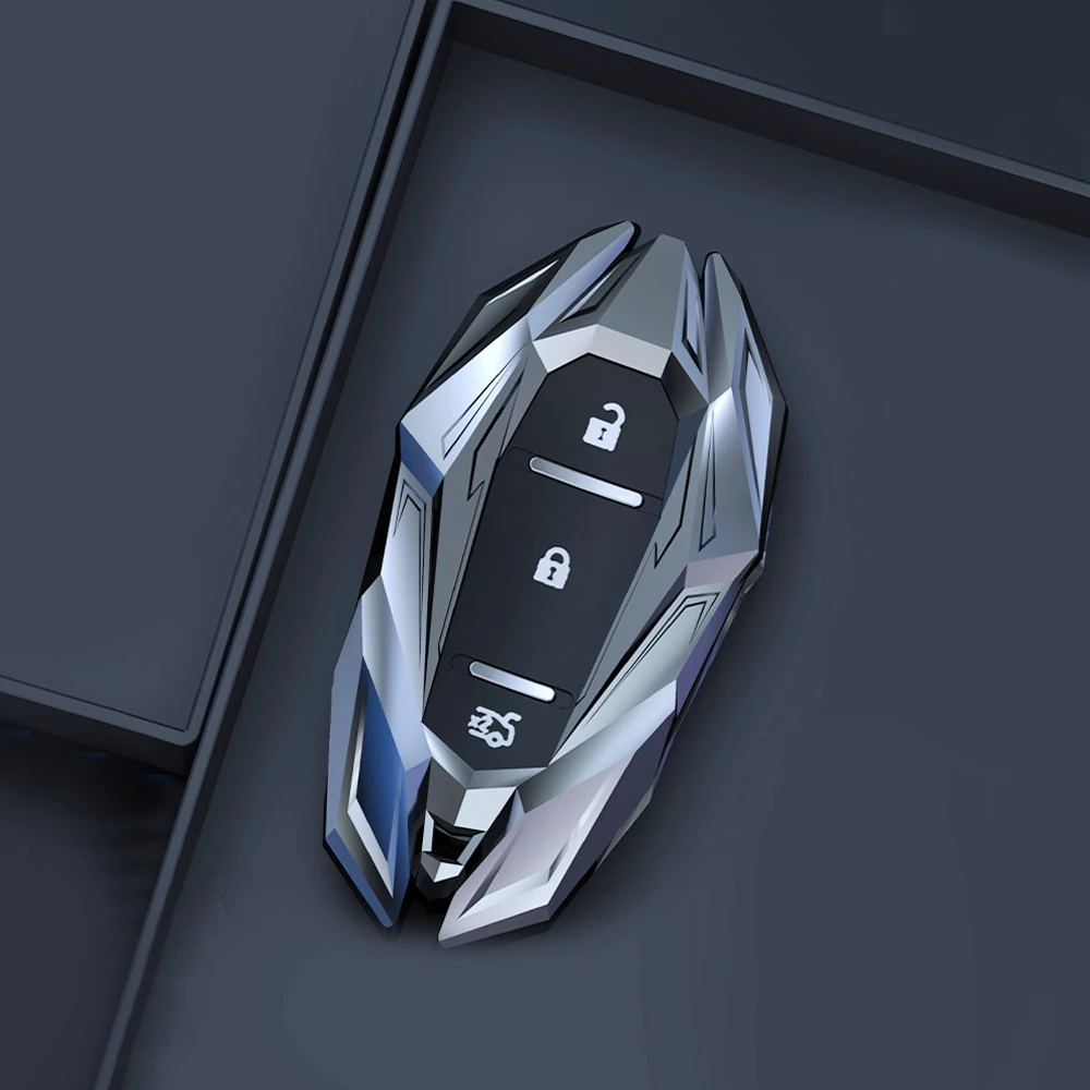 Zinc Alloy Car Remote Smart Key Case Cover Chain Fob For Chevrolet Holder Chevy Camaro Cruze Malibu 2017 Accessories | Автомобили и