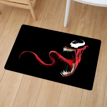 

Marvel Super Hero Logo Print Home Doormat Insole Kitchen Carpet Indoor Outdoor Welcome Bathroom Anti-slip Floor Mats 60cm