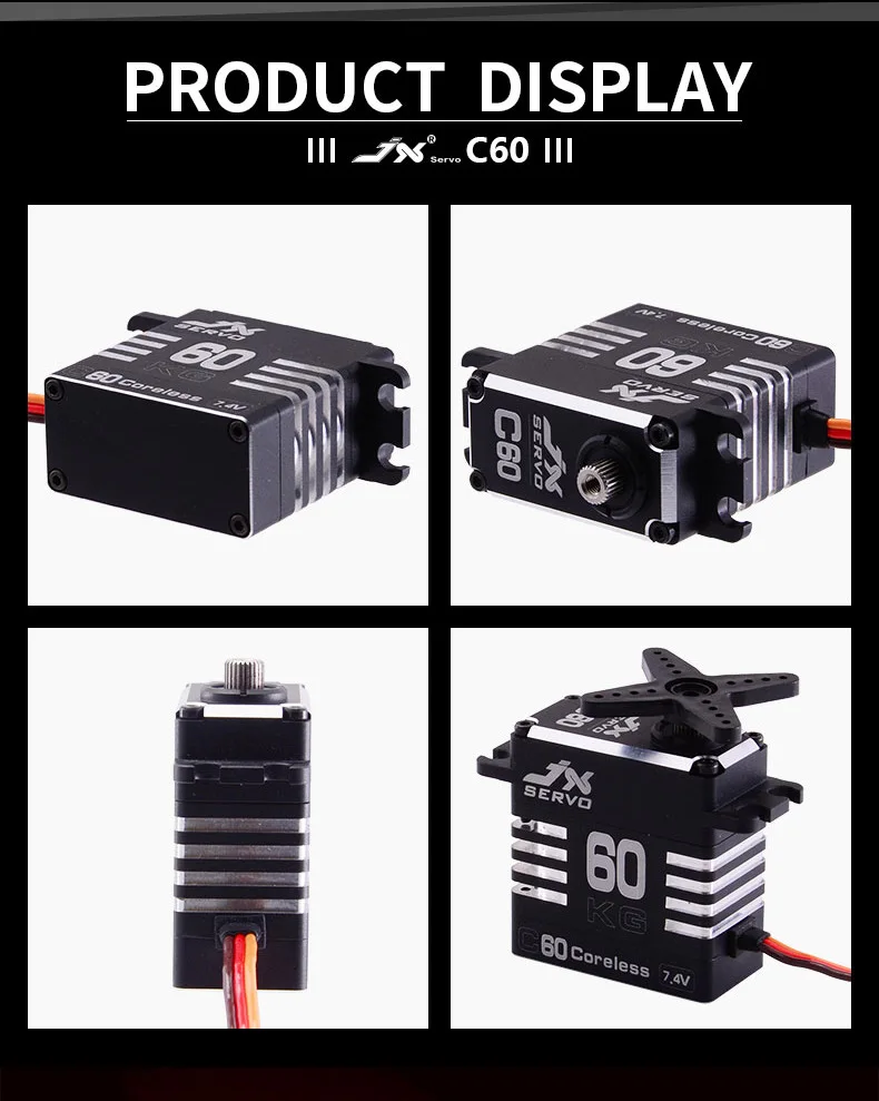 JX SERVO C60/B60 60 кг мотор с ЧПУ алюминиевый корпус безсердечный/бесщеточный двигатель для RC автомобилей Лодка вертолет самолет