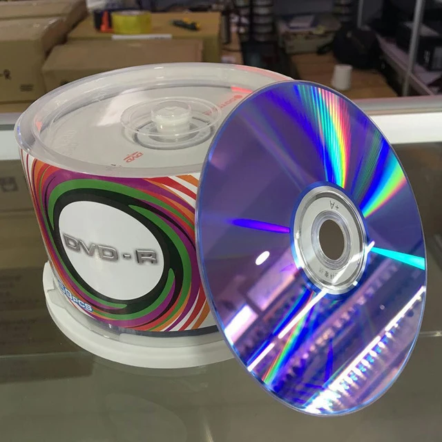 50pcs DVD Drives Blank DVD-R CD Disks 4.7GB 16X Bluray Recordable Media ...