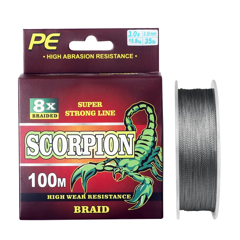 

LINNHUE 100M X4/X8 Braid Fishing Line 8 Strands Fish Line 4 Strand Braided Wire Saltwater PE Line Pesca Carp Fishing Accessories