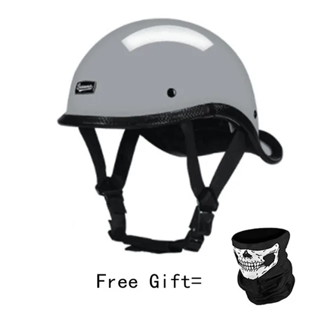 Wit Motorhelm Open Gezicht Retro Half Helm Motorhelm Motorcycle Racing Off  Road Helm Draagbare Casco Moto Capac|Helmets| - AliExpress