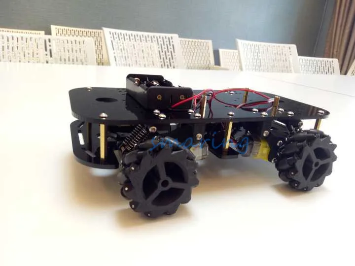 Mecanum Wheel Metal Smart Car Chassis with TT Motors Car Omni-Directional Car ROS Car Four-wheel Drive Car