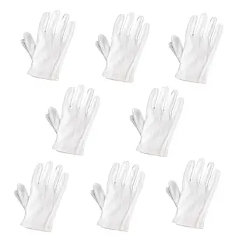 

8 Pair Nylon Protective Glove Lightweight Nylon Glove for Outside Stage Home Office