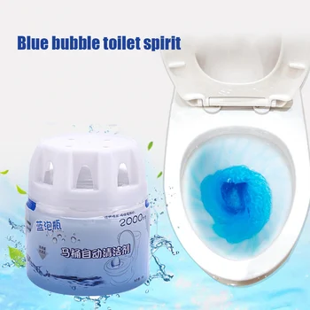 

Automatic Toilet Cleaner Magic Flush Bottled Helper Blue Bubble Toilet Cleaner UD88