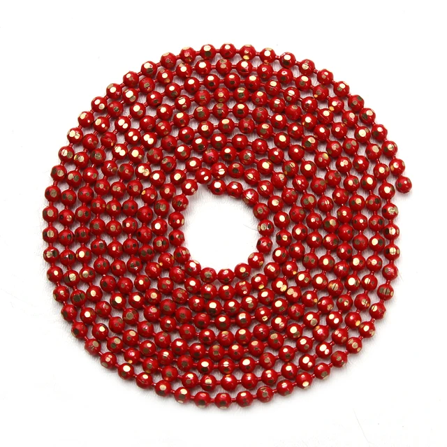 10meter/lot Width 1.5mm Colorful Copper Ball Bead Chain Bulk Necklace Bracelet Women Link & Key Chain For Diy Jewelry Making red