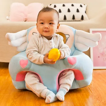 

Kid Sofa Support Seat Cover Learning To Sit Plush Comfortable Toddler Nest Puff Washable Cover Skin for Baby Sofa without MJ1030