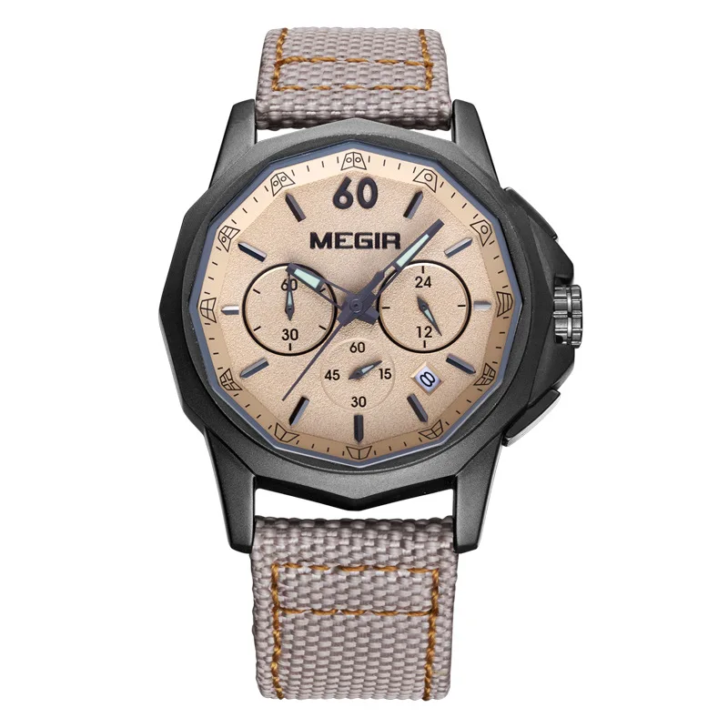 

Natural Detox Gainer (Me G ir) Multi-functional Waterproof True Eye Sports Watch Woven Belt Men's Quartz Watch 2033G