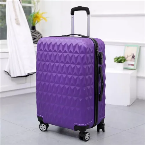 purple KLQDZMS Модные солнцезащитные очки в стиле ретро с 20/24/28 дюймов сумки на колёсиках Чемодан Спиннер Для мужчин дорожные сумки Женская тележка чемодан на колесах - Цвет: purple