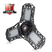 E26/E27 60W Светодиодный светильник для гаража s деформируемый светильник для гаража, светильник для склада, цеха, подвальный сарай(без активированного движения) DA