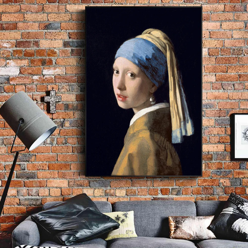 

Famous Canvas Painting Het Meisje Met De Parel Girl with A Pearl Earring Wall Art Posters and Prints Pictures for Home Decor