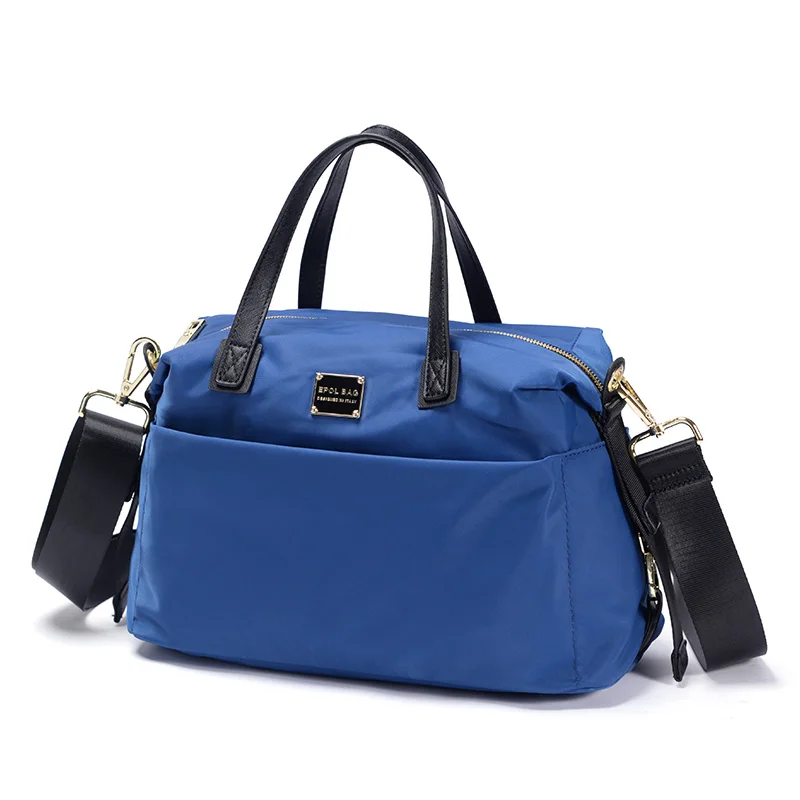 Fouvor модная Водонепроницаемая нейлоновая Большая вместительная сумка для женщин, холщовая Повседневная Женская оксфордская сумка через плечо 6009-02 - Цвет: blue