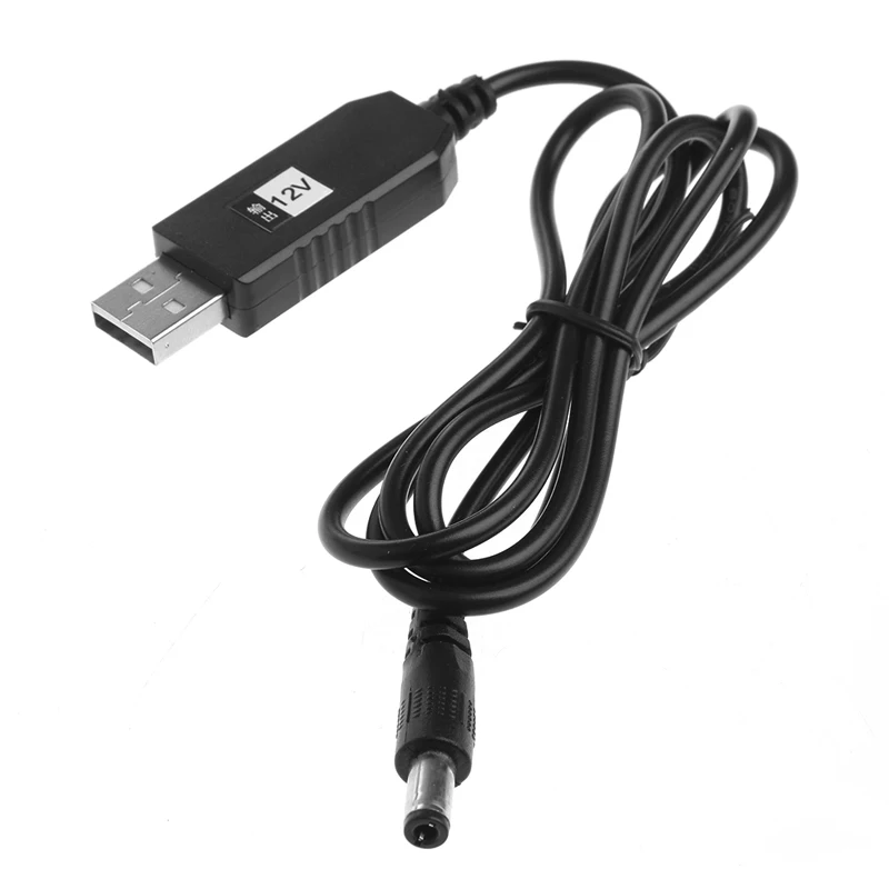 USB DC 5 в к DC 12 В 2,1x5,5 мм Мужской Шаг Вверх Зарядное устройство Розетка Кабель-адаптер для power Bank к роутеру