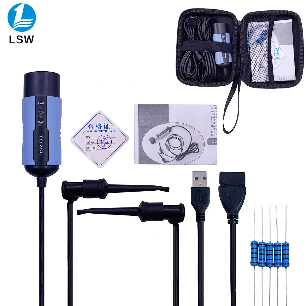 

ESH232U USB Hart Modem USB Protocol Modem HART Signal Communicator Transmitter HART Convertor With Built-in Loop Resistor