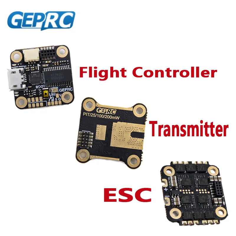 

Geprc Stable F411 F4 Flight Controller AIO BEC/5.8G 48CH 25/100/200mW Switchable Transmitter/12A BL_S 2-4S 4in1 ESC for RC Drone