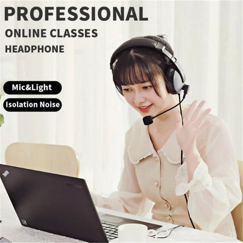 Gaming Headset Common Gamer Headphones Surround Sound Stereo Wired Earphones USB Microphone for PC Gamer Computer Mobile Phone