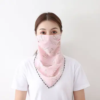 

Temperament neck breathable mask new spring and summer anti-UV chiffon thin veil sunscreen multi-function large mask scarf