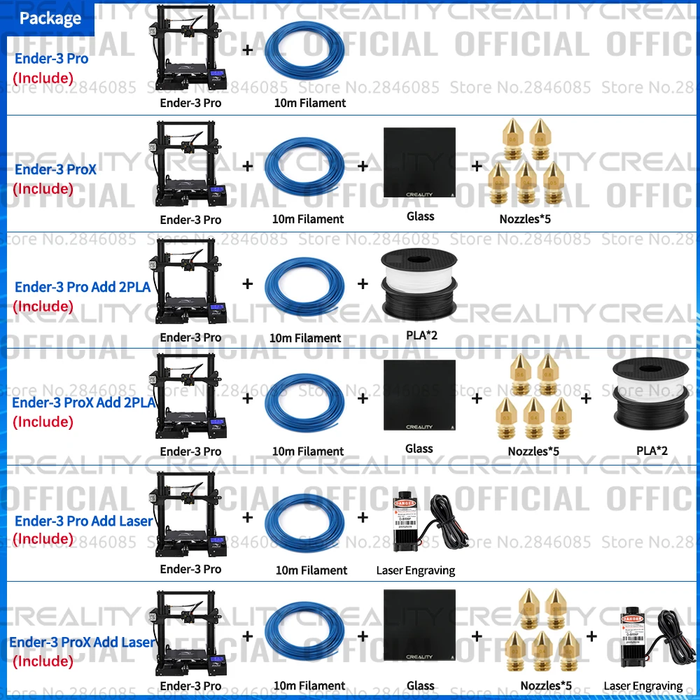 resin printer CREALITY 3D Ender-3 Pro Printer Printing Masks Magnetic Build Plate Resume Power Failure Printing KIT Mean Well Power Supply 3d printers