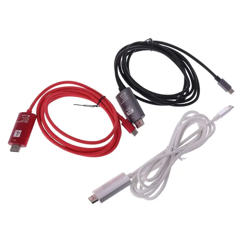 4K USB 3,1 USB-C type C к HDMI кабель HDTV hdmi адаптер для lenovo ThinkPad X1 MacBook Pro samsung S8 S9 NOTE8 D08A