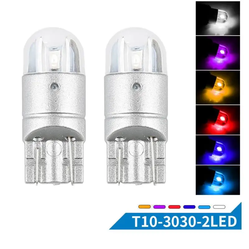 1 шт. W5W светодиодный 2SMD 3030 194 168 12 В автомобильная ширина лампа для чтения