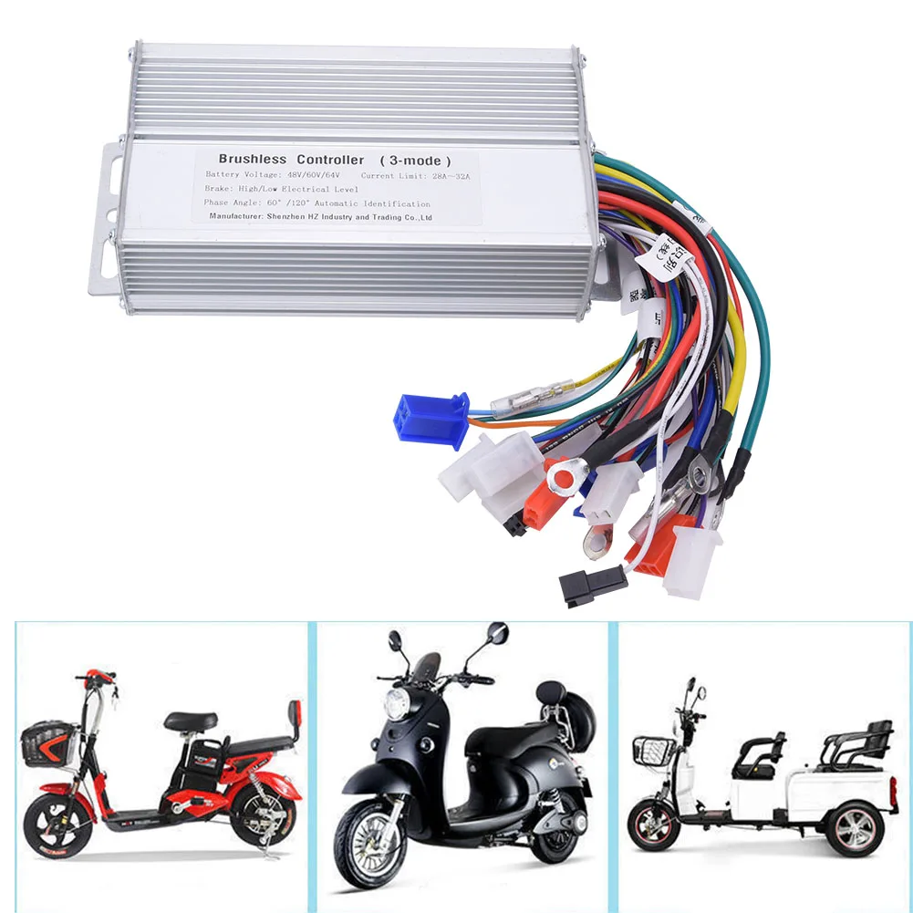 48V 60V 64V 1000W-1500W Brushless Speeds Motor Controller Electric Bike For Scooter | Спорт и развлечения