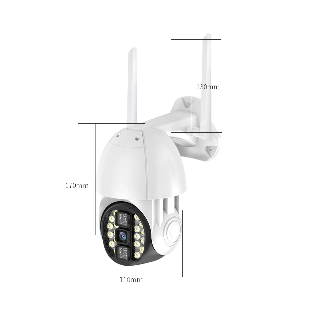 Wifi Pan камера видеокамера AP IP66 Открытый узор 20LED внутреннее приложение вращение двухстороннее аудио Обнаружение движения две антенны